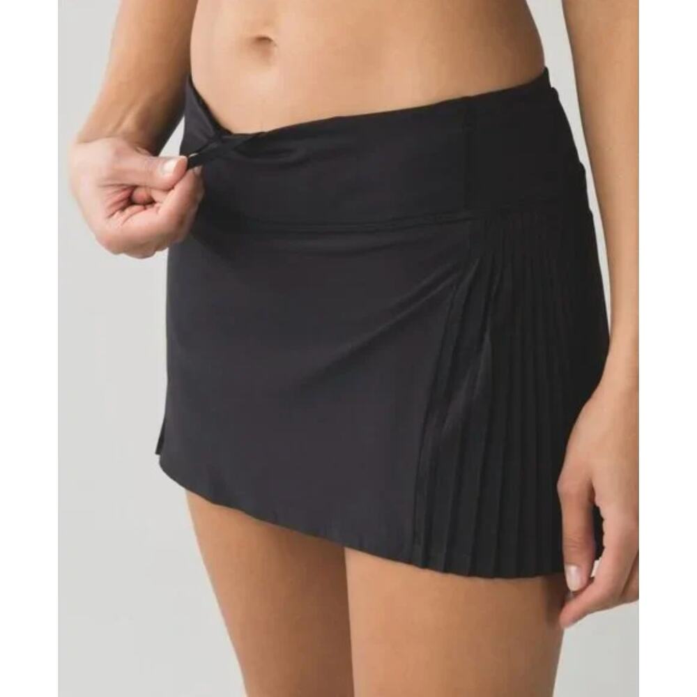 lululemon athletica Black Pleated Skort - Picture 2 of 13